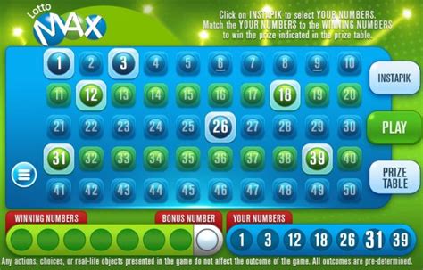 alc winning numbers lotto max